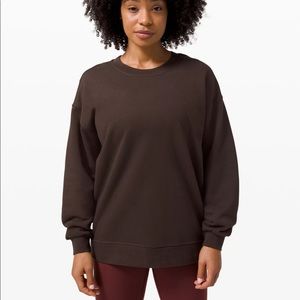 LULULEMON Perfectly Oversized Crew In Brown